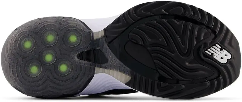New Balance Women’s FuelCell Rebel TR V2 Running Black/White/Bleached Lime Glo – Full length plate