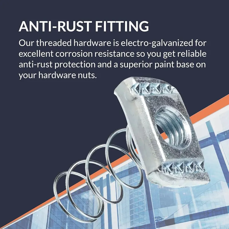 Newhouse Electric SP12-5PK Strut Channel Spring Nut .5-inch – product photo 4 of 7