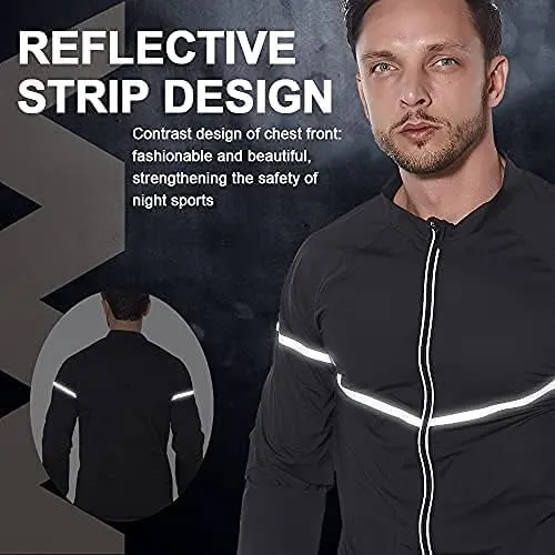 NINGMI Sauna Suit for Men Sweat – Polyester and spandex outer shell