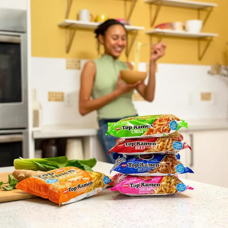 Nissin Top Ramen Noodle Soup – No Added Msg