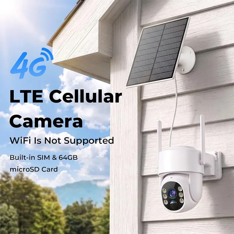Noahlink 2K Security Cameras Wireless Outdoor – Operates entirely via 4G LTE cellular networks