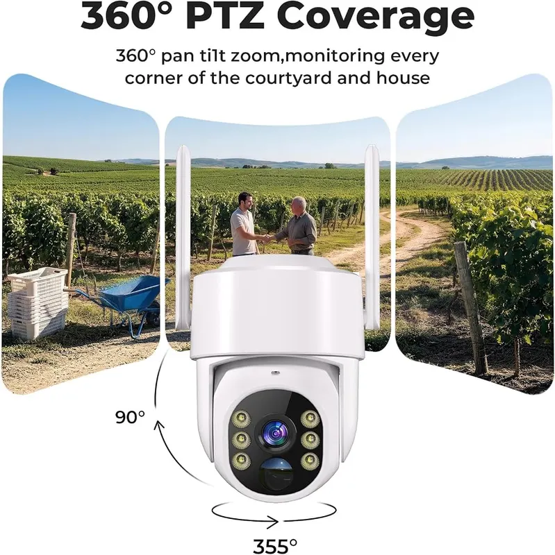 Noahlink 2K Security Cameras Wireless Outdoor – Continuous power from solar and battery