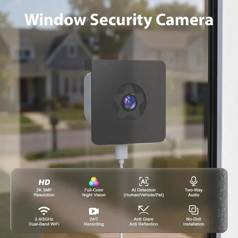 Noahlink 3MP 2K Window Camera – Dual band wireless connectivity