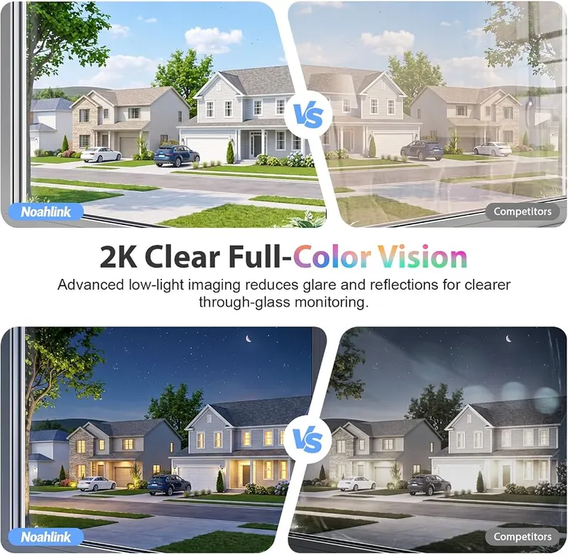Noahlink 3MP 2K Window Camera – Sharp indoor viewing resolution