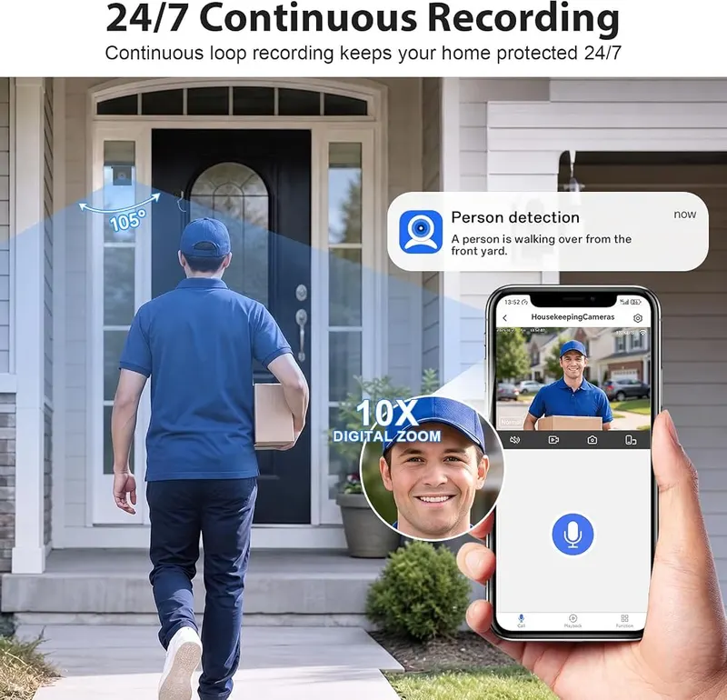Noahlink 3MP 2K Window Camera – Smart motion detection features