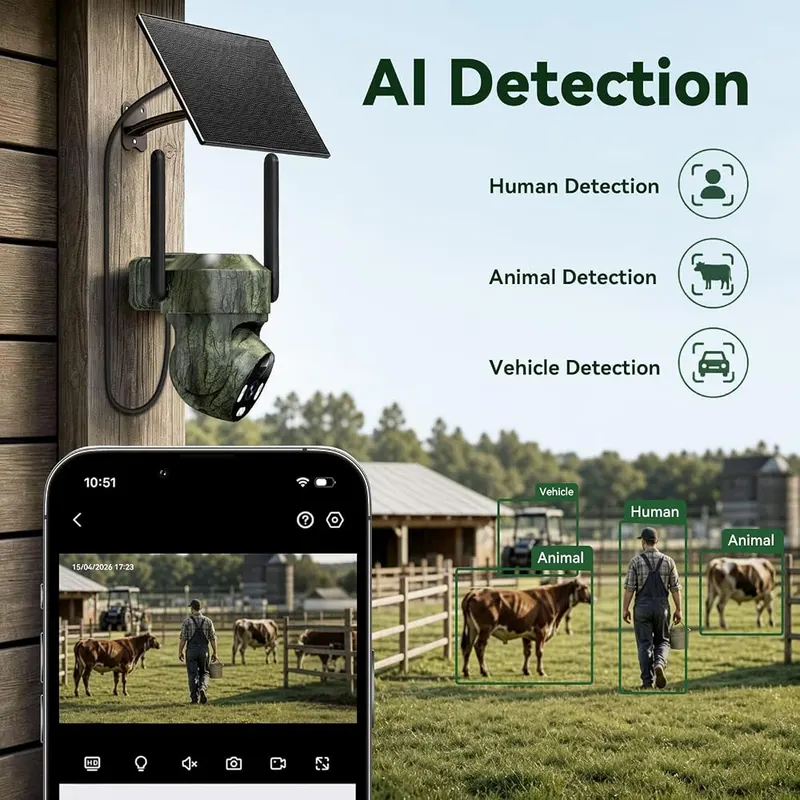 Noahlink 4G LTE Cellular Trail Camera – Solar panel and built-in SIM