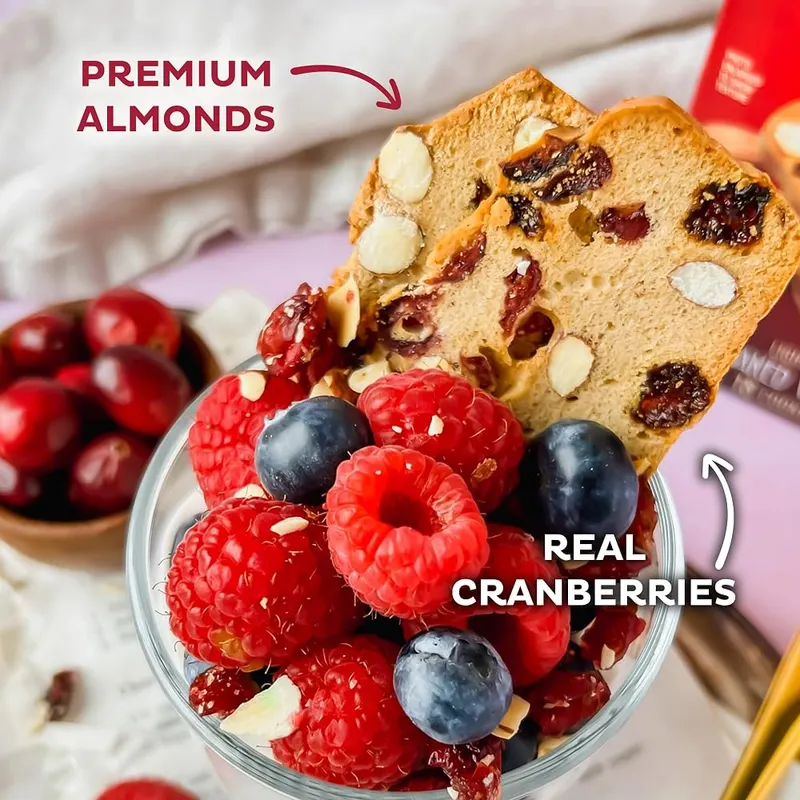 Nonni’s THINaddictives Cranberry Thin Cookies – High-Quality Ingredients & Kosher Certified