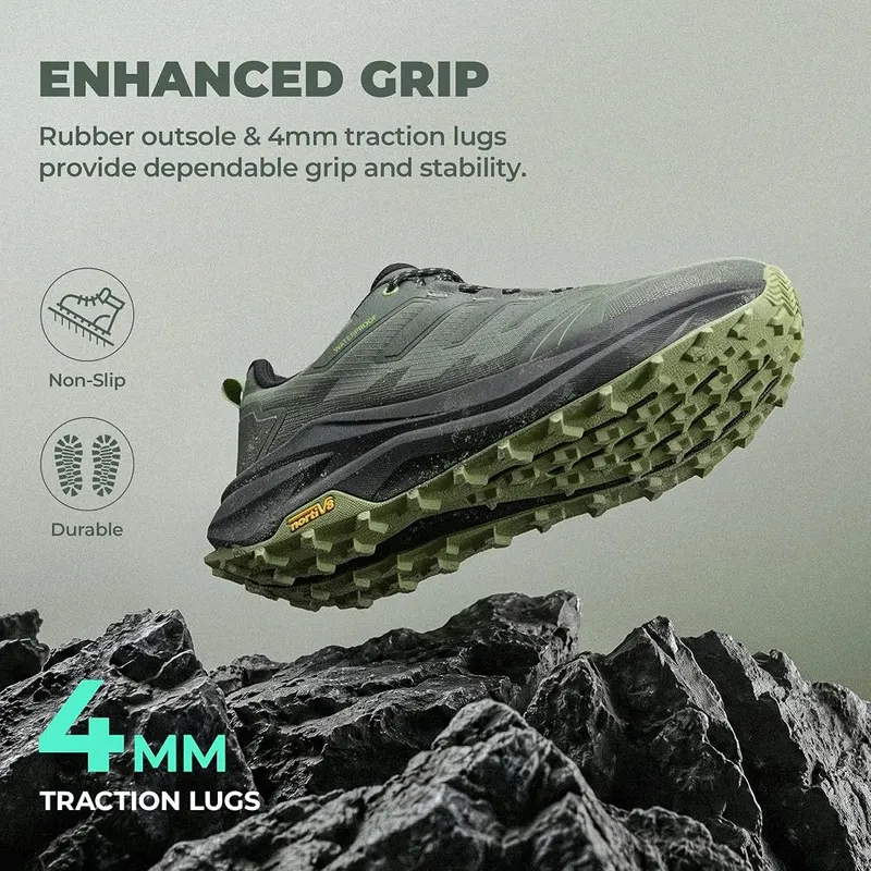 NORTIV 8 Men’s Waterproof Wide Toe Box Hiking – product photo 9 of 9