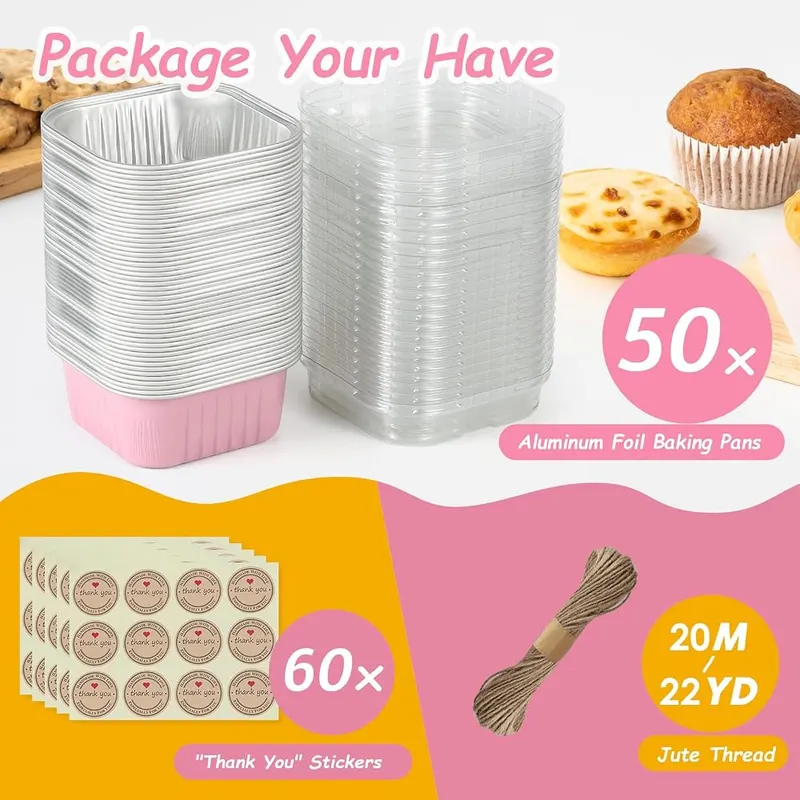Norxziore Mini Square Baking Cups – Party and wedding favors