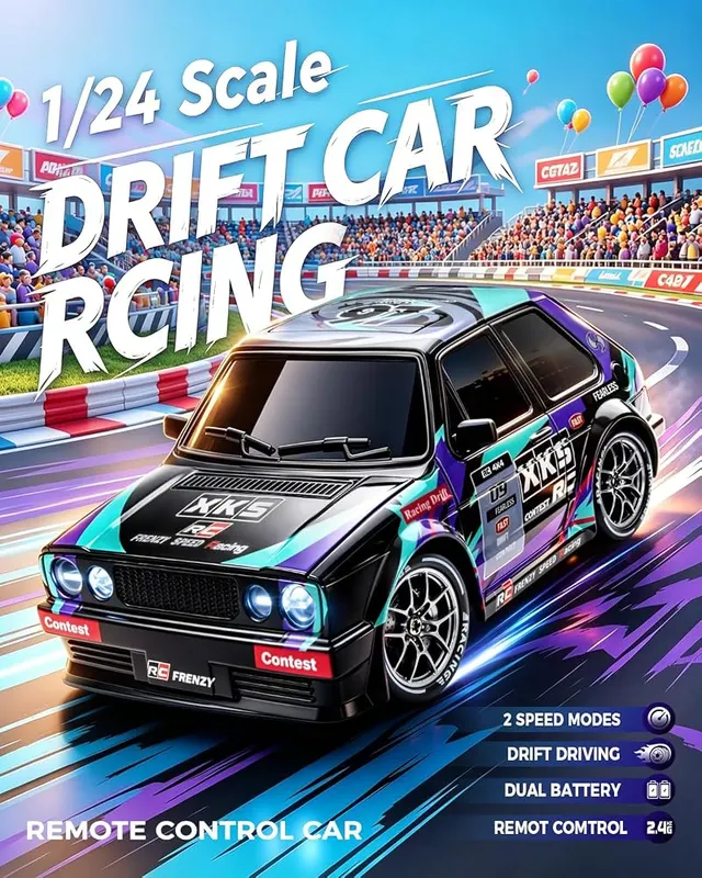 Nowzeth RC Drift Car 20KM/H – 1/24 scale 4WD RC drift car