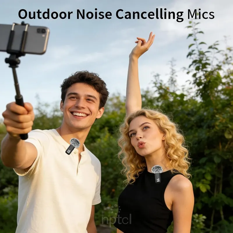 NPTCL Wireless USB Type C Microphone – Six hour continuous working time