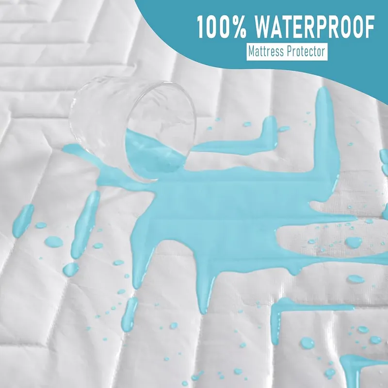 NTBAY Twin Waterproof Mattress Protector – Machine washable on a delicate cycle