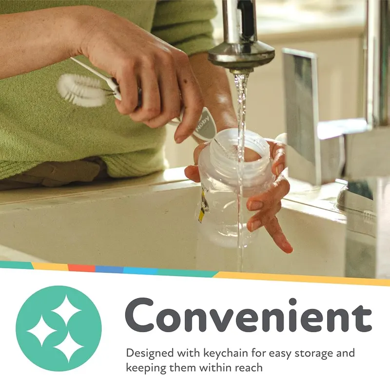Nuby Bottle and Cup All Around Cleaning – Whether it’s the threading on a cup lid