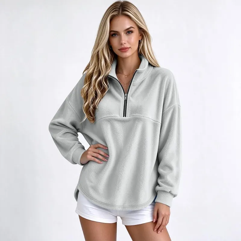 Numaller Womens Quarter Zip Pullover Fleece Mock – Design details