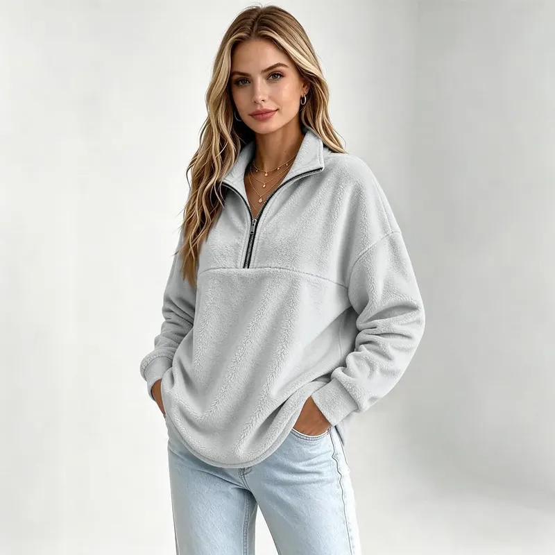 Numaller Womens Quarter Zip Pullover Fleece Mock – Scene