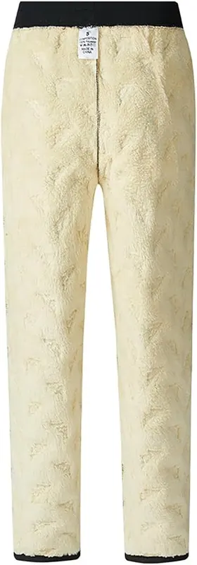 NUOLALDH Fleece Lined Pants Men Winter Pant – Secure zippered front storage pocket