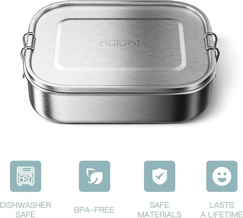 NUTUNI Stainless Steel Lunch Box Food Box – Leak-Proof