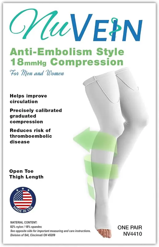 NuVein Surgical Stockings – Unisex above knee mid-thigh style