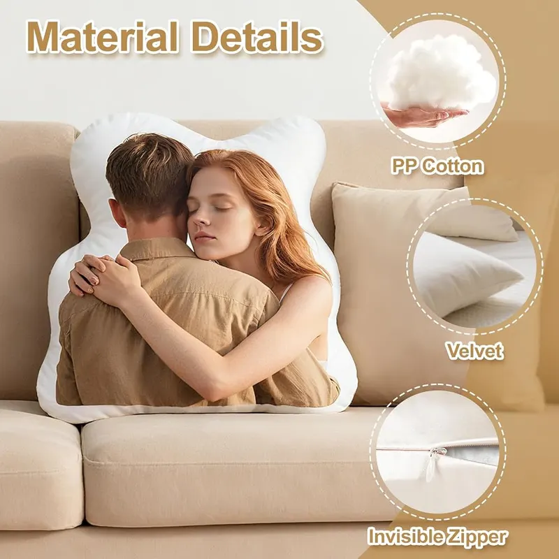 NYLGOXITK Customizable Photo Throw Pillows – Printed on both sides