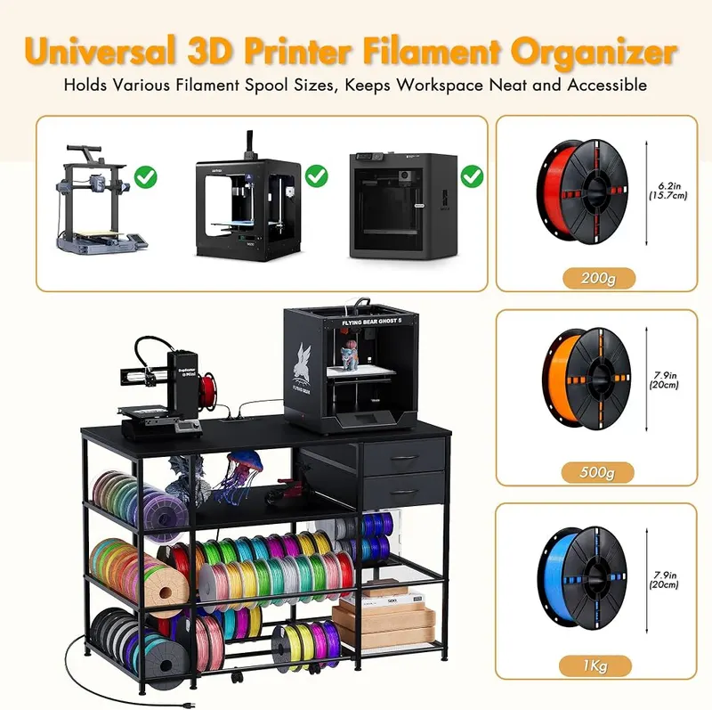 Oakvera 3D Printer Stand Black – product photo 9 of 9