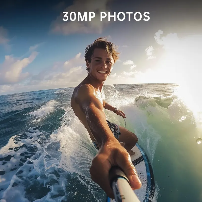ODDV 4K60FPS 30MP Action Camera – 30MP photo resolution