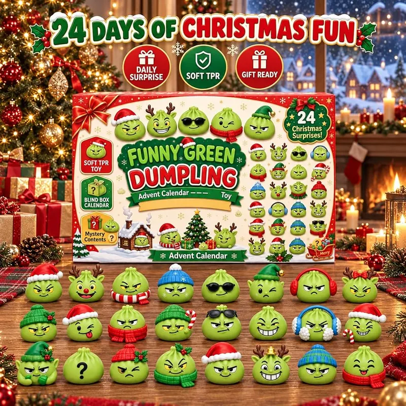 ODEUIAOD Christmas Squishies Advent Calendar 2026 – twenty four distinct holiday surprises