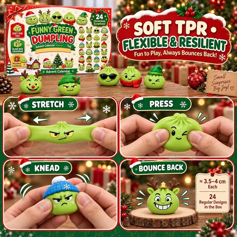 ODEUIAOD Christmas Squishies Advent Calendar 2026 – cute seasonal character designs