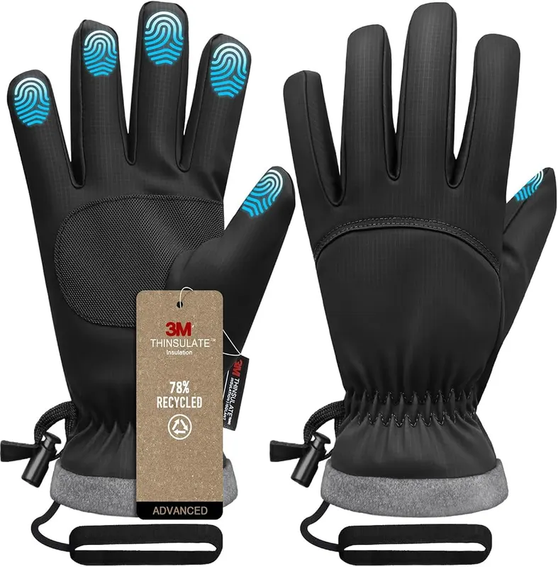 Odtmger Winter Gloves Black in Black