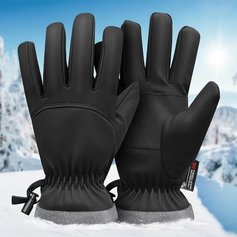 Odtmger Winter Gloves Black – Black insulated winter gloves