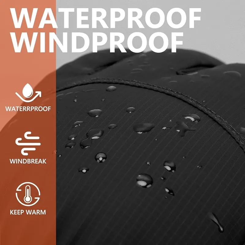 Odtmger Winter Gloves Black – Waterproof outer surface