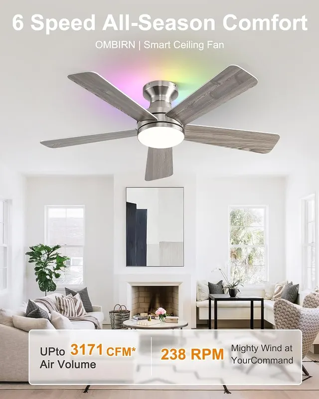 Ombrin 42 Inch Ceiling Fans 3CCT – product photo 5 of 7
