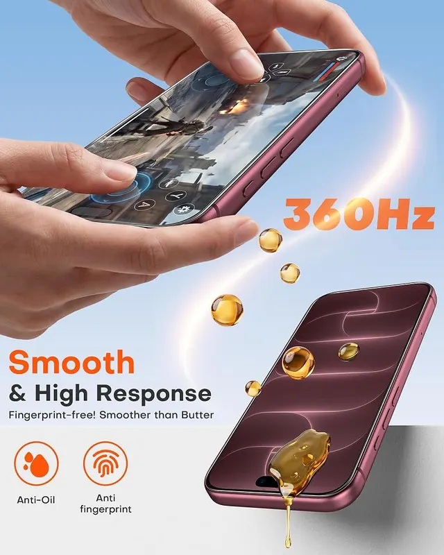 OMOTON Privacy Screen Protector 9H+ – Shatterproof claim in title