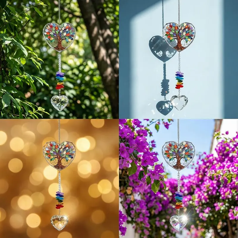 OneraOner Tree of Life Hanging Crystal Suncatcher – product photo 7 of 9