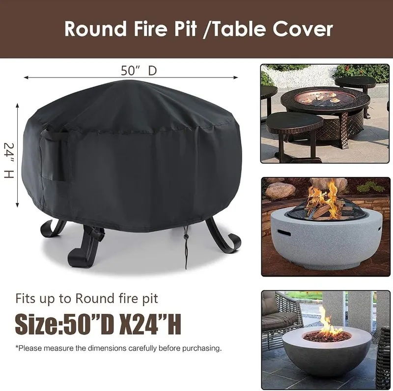 Onlyme Fire Pit Cover Round – Universal Fit