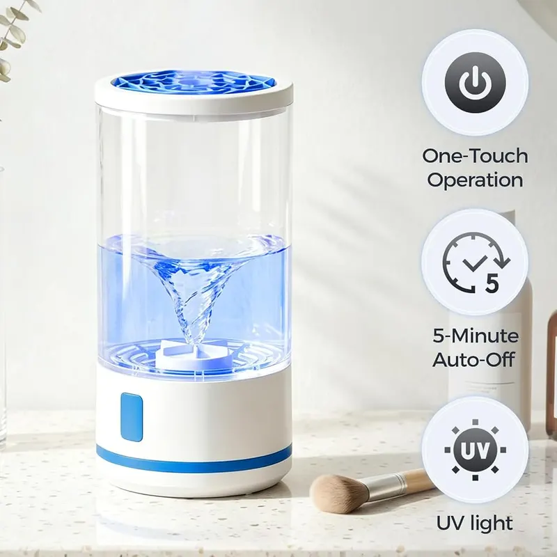 Orabal Electric Makeup Brush Cleaner – Automatic spinning scrubber design