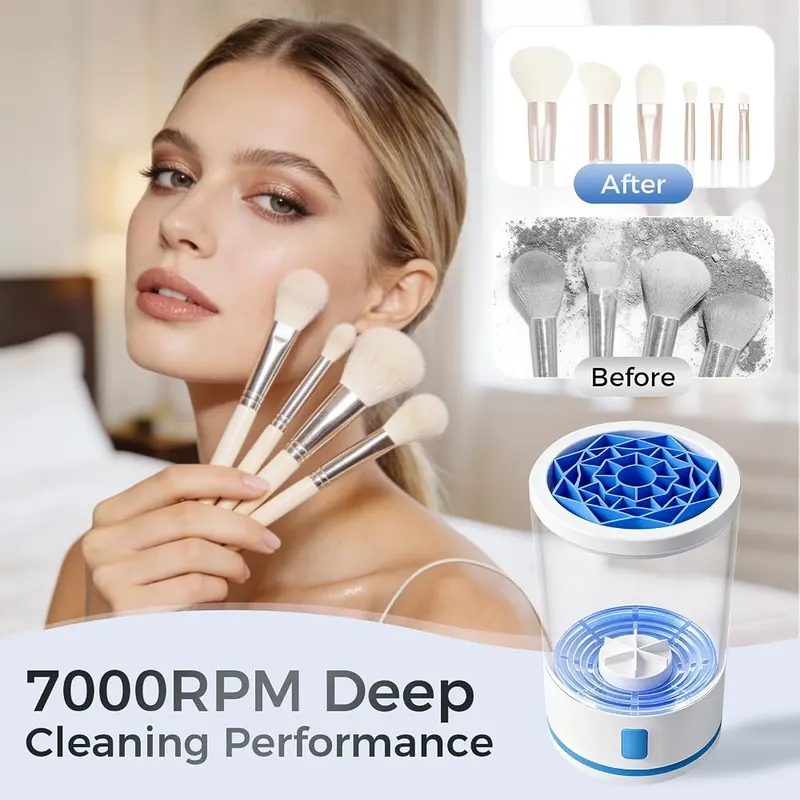 Orabal Electric Makeup Brush Cleaner – Rechargeable twelve hundred milliamp hour battery