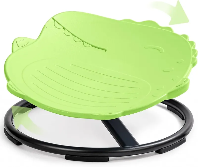 Oranmew Dinosaur Sensory Spinning Chair in Dinosaur / Green