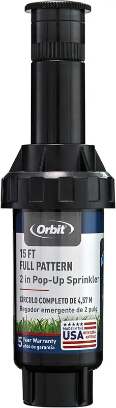 Orbit 54326 2″ Pop-Up Spray Head Sprinkler – Non-pressure regulating spray riser stem