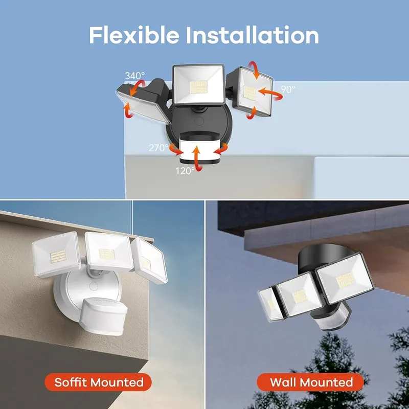 OREiN Motion Sensor Outdoor Flood Light 42W – Dusk to dawn mode