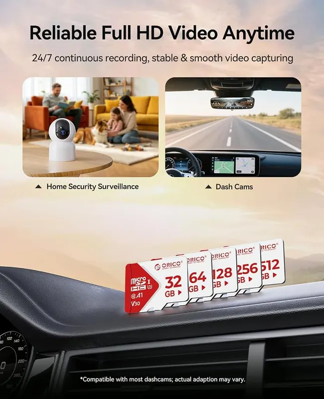 ORICO 128GB SDXC TF Card – UHS-I U3 and V30 speed classes