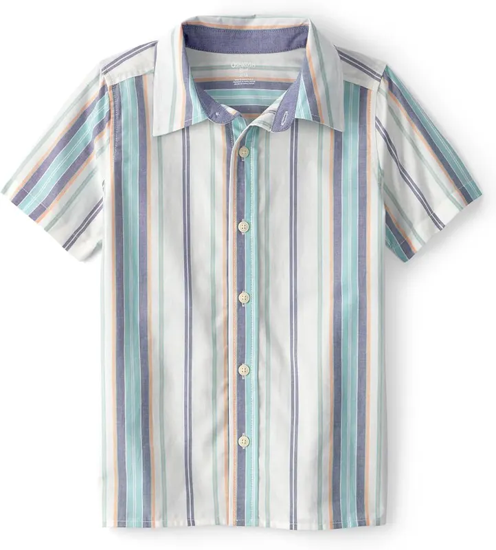 OshKosh B’Gosh Boy Short Sleeve Woven Buttonfront Shirt
