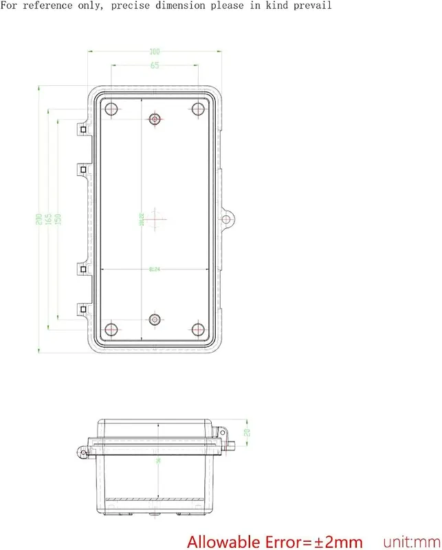 Otdorpatio Junction Box 200x100x70mm Transparent – product photo 6 of 7