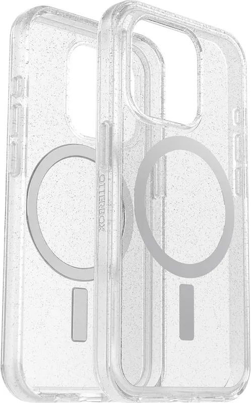 OtterBox iPhone 15 Pro Clear/Glitter – MagSafe & Wireless Charging Compatible