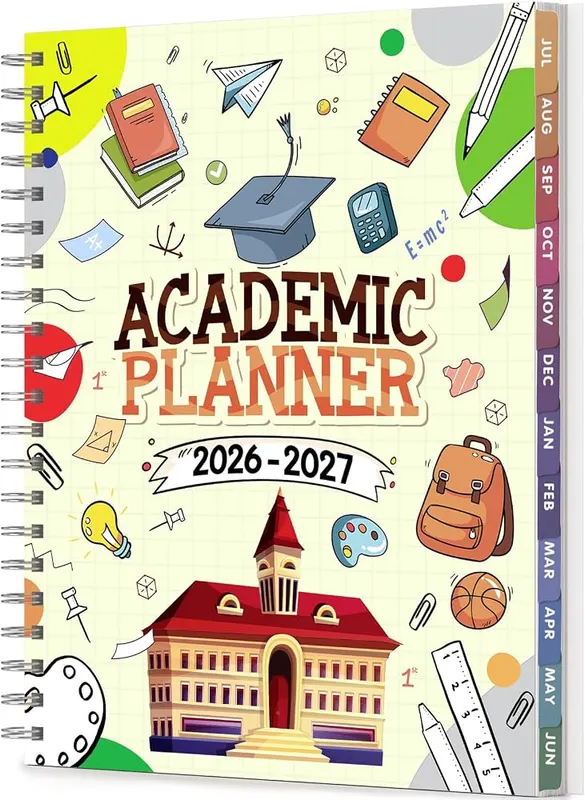 Oucaru Academic Planner 2026-2027 Weekly & Monthly in Beige（8.5"x11"）