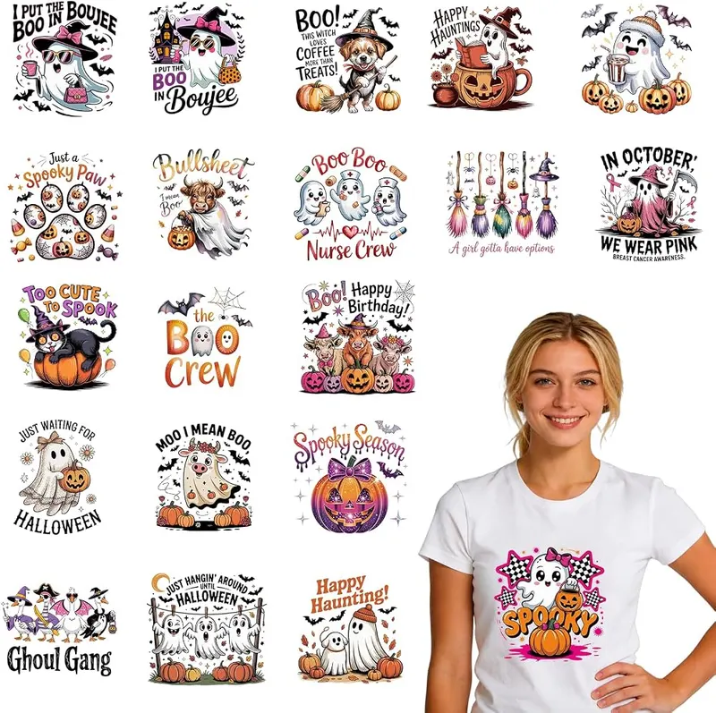 Ourbelief Halloween DTF Transfers Ready to Press in Halloween Style