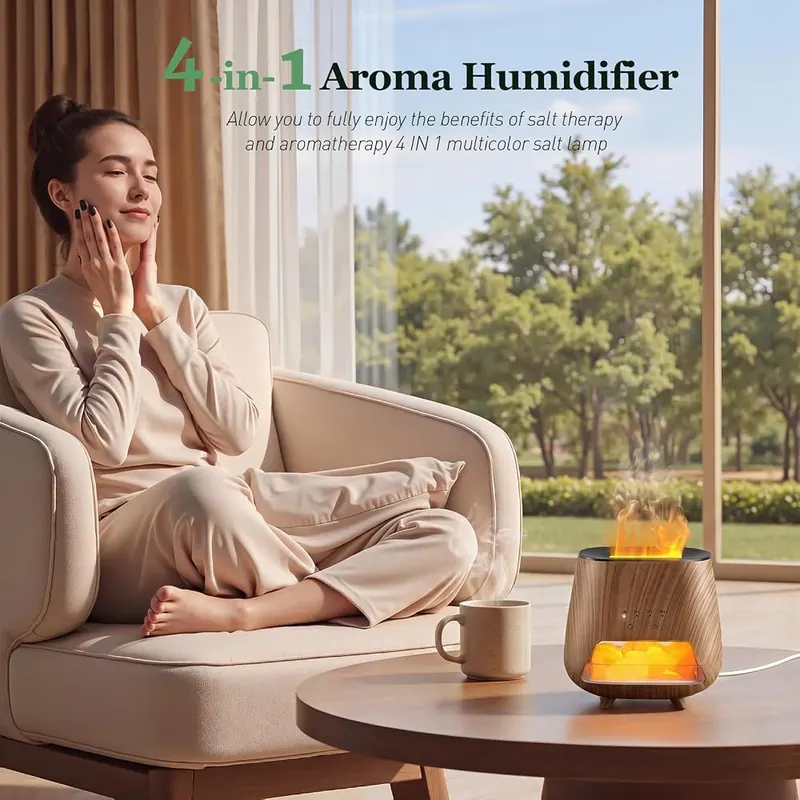 OUWEDW Essential Oil Diffuser – 4-in-1 Multifunctional Design