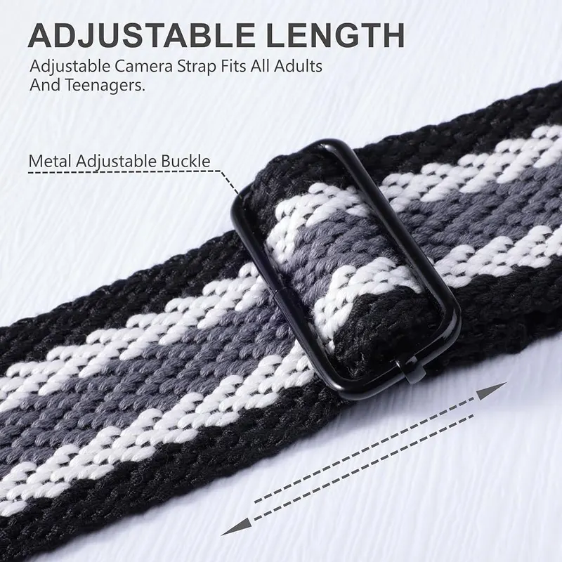 Padwa Lifestyle Extra Long Adjustable Camera Strap – Comfortable Photographers Gift