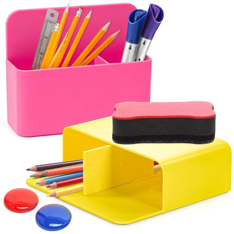 PalaYou Magnetic Pen Cup in Yellow Pink