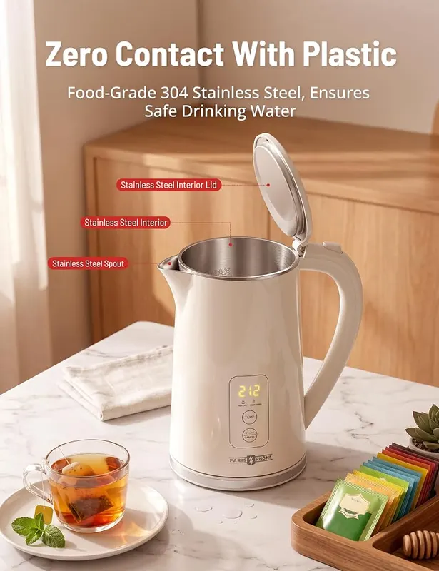 PARIS RHÔNE Electric Kettle Cream – Enjoy Clean, Purified Water