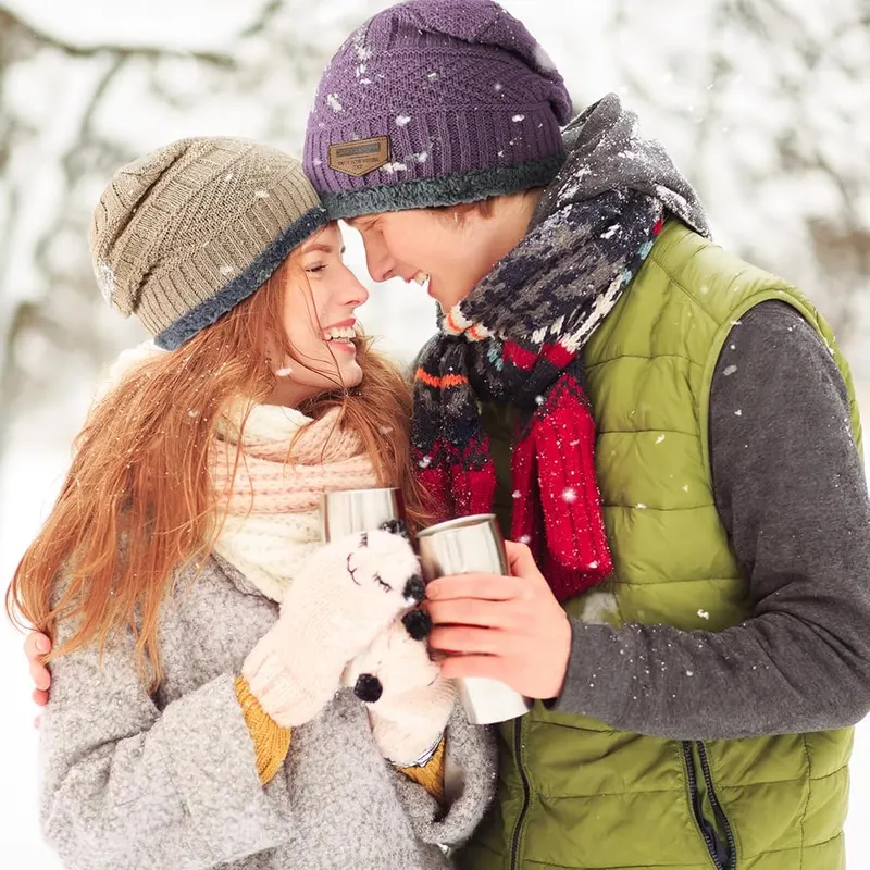 Passionbility Winter Beanie Hat Circle Scarf Touchscreen – Adjustable stretch fit sizing